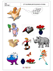 okul öncesi aynı kavramı bul alıştırmaları